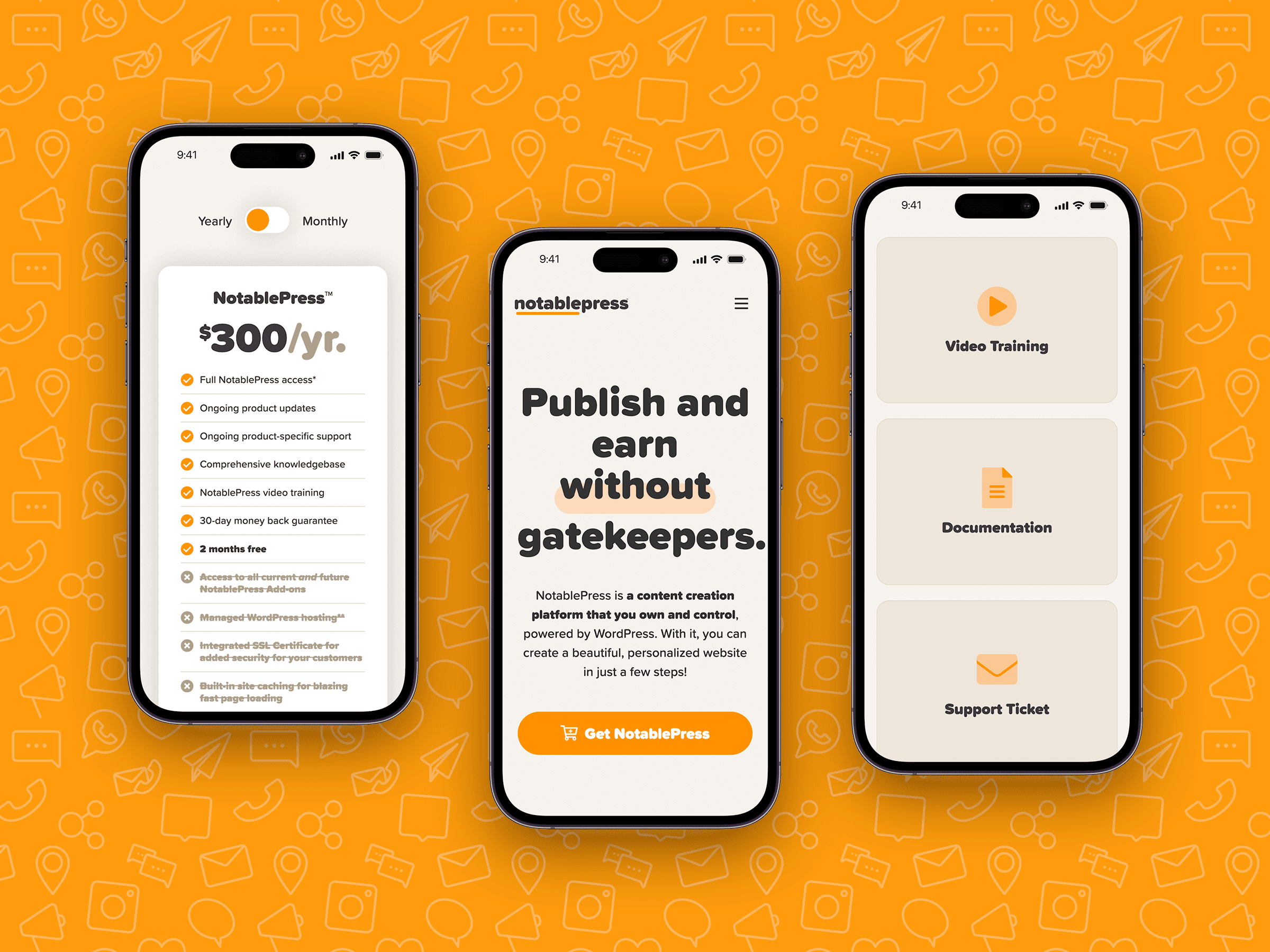 NotablePress Mobile UI