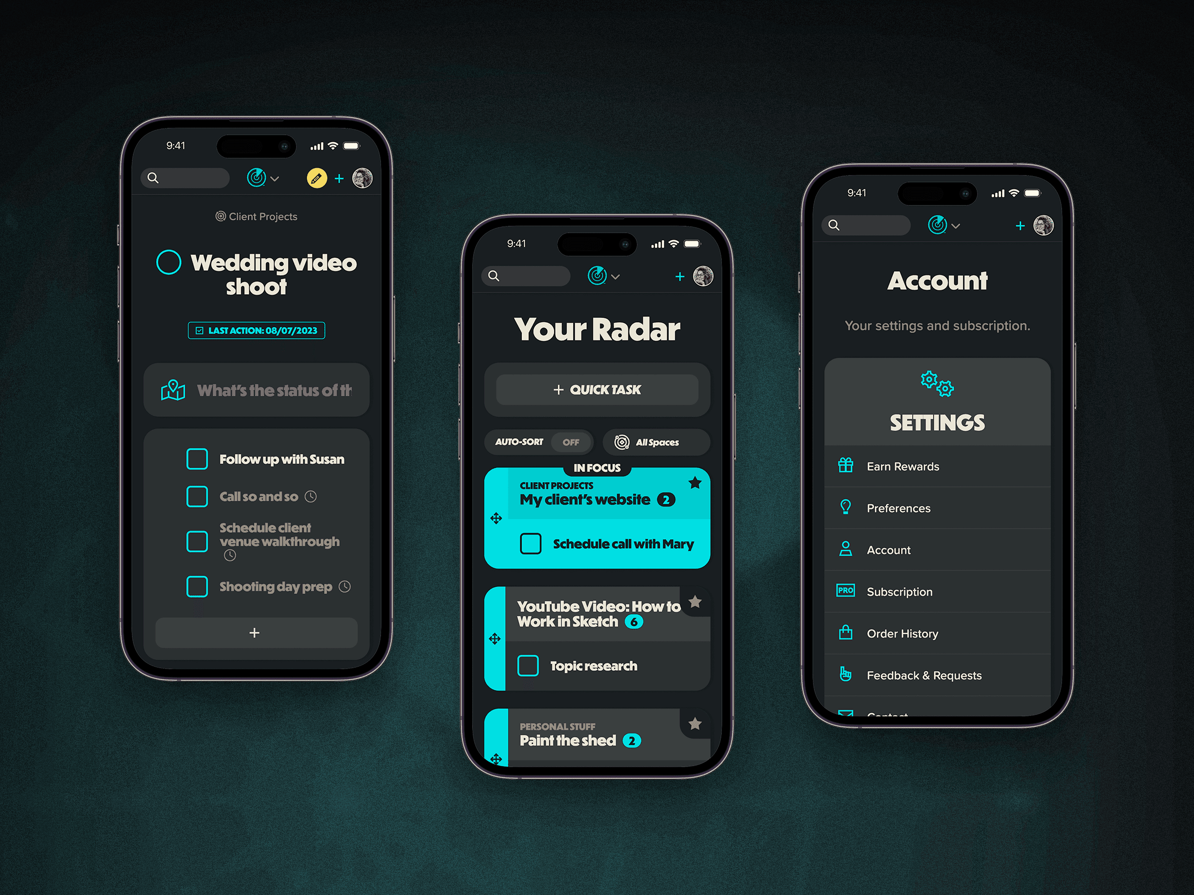 Radarist Web App Mobile View