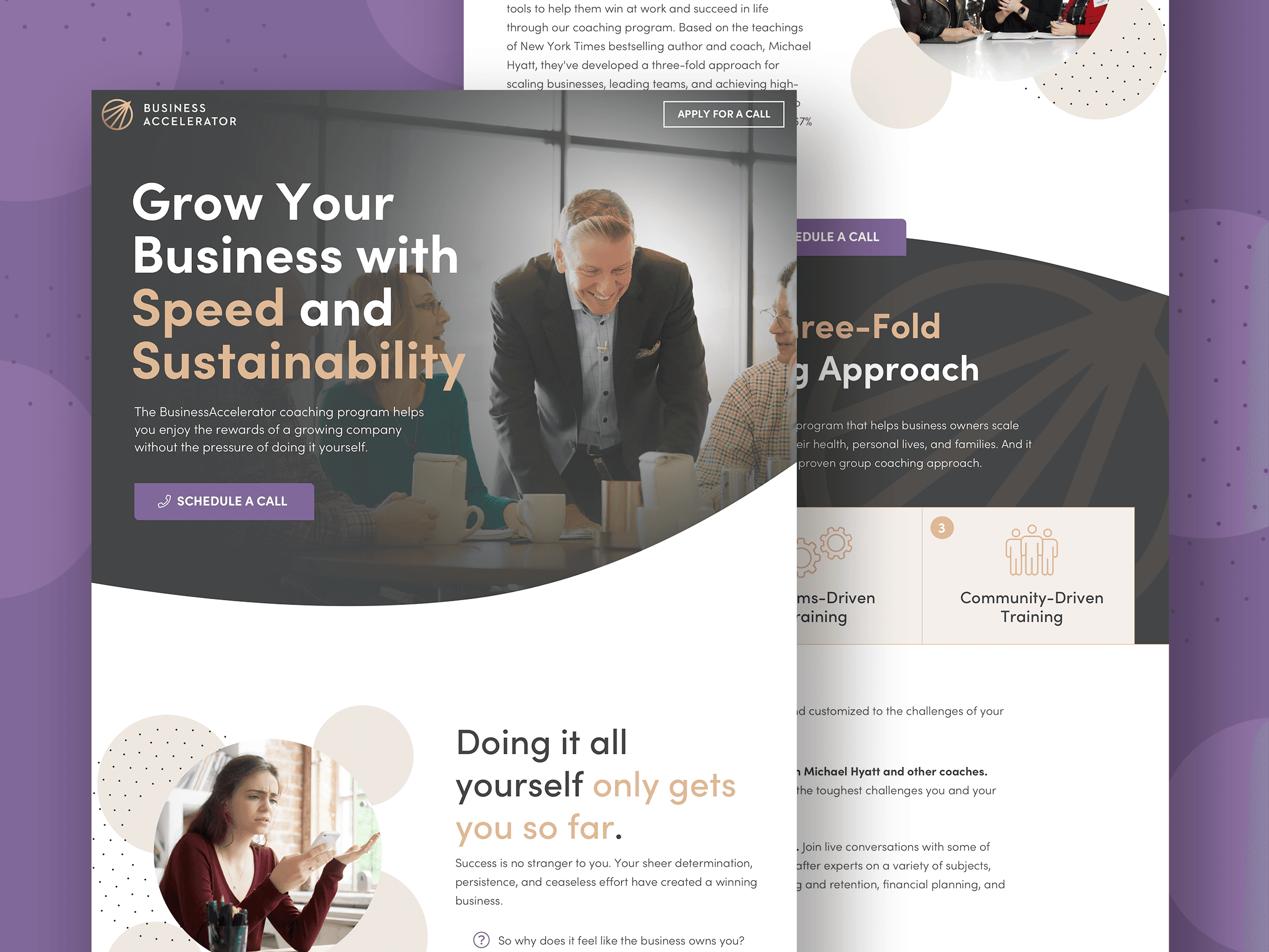 Business Coaching Landing Page