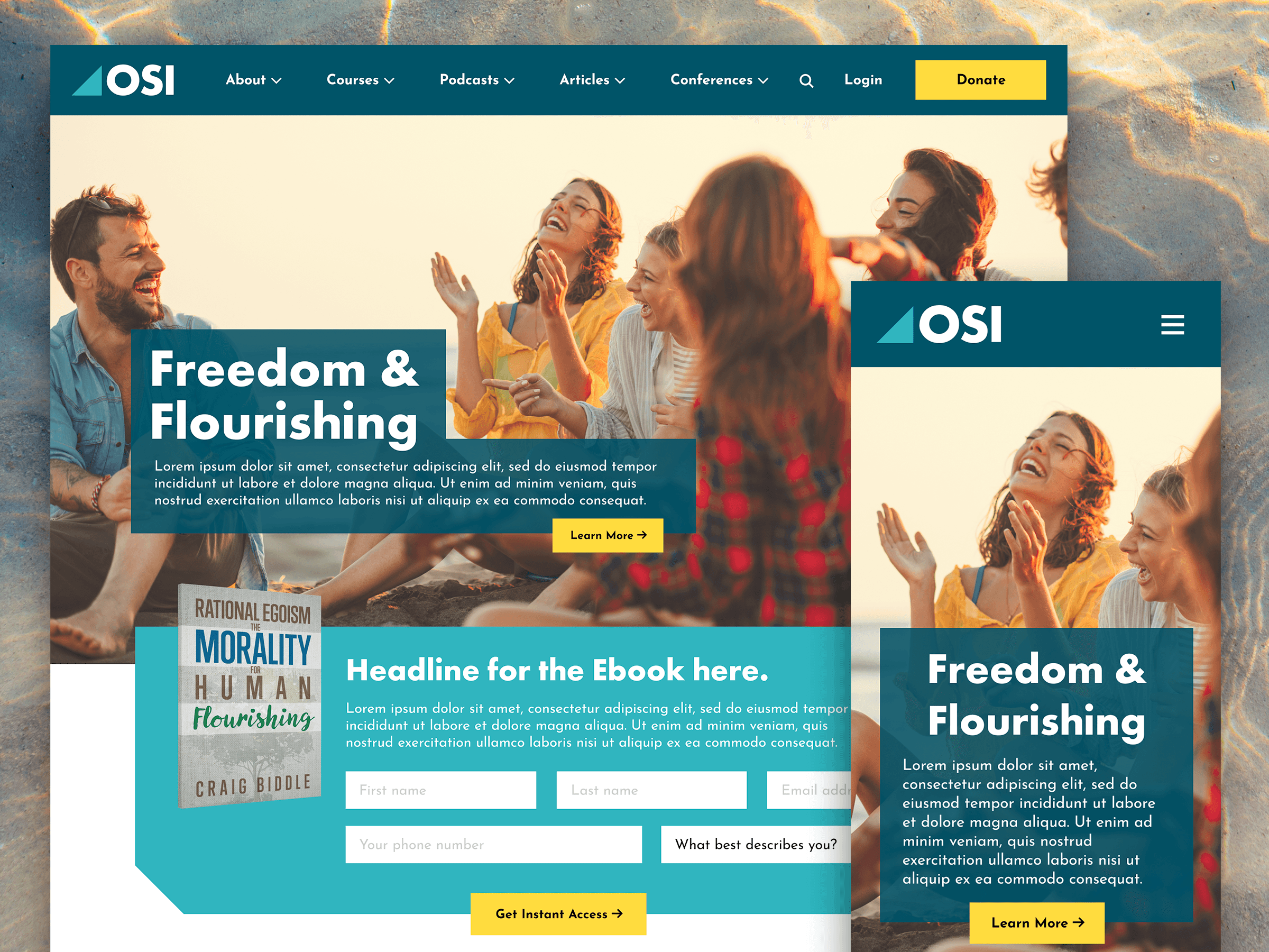OSI Custom Website Design Concept