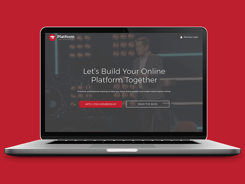 Platform University Front Page