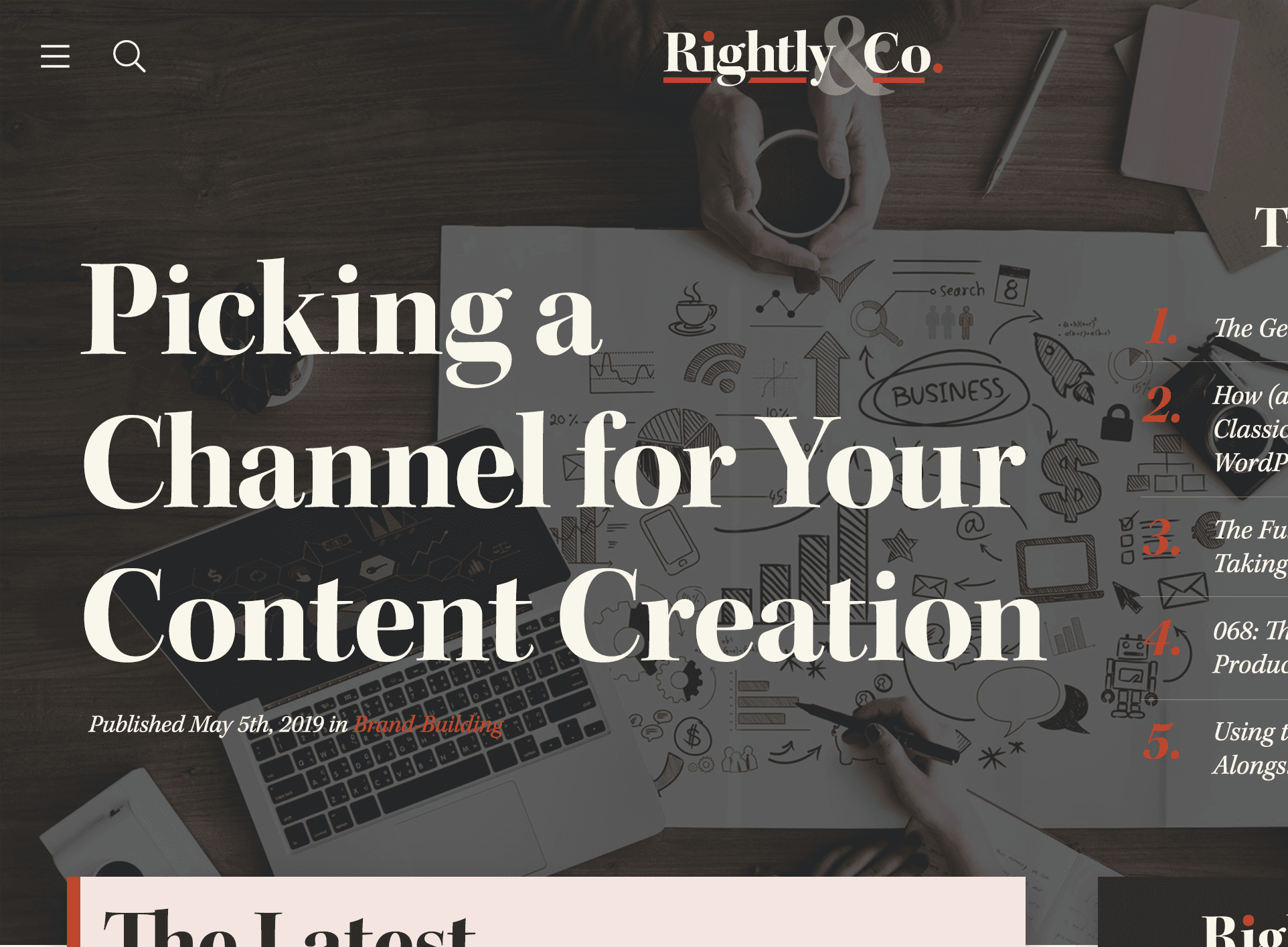 Rightly & Co. WordPress Theme Redesign