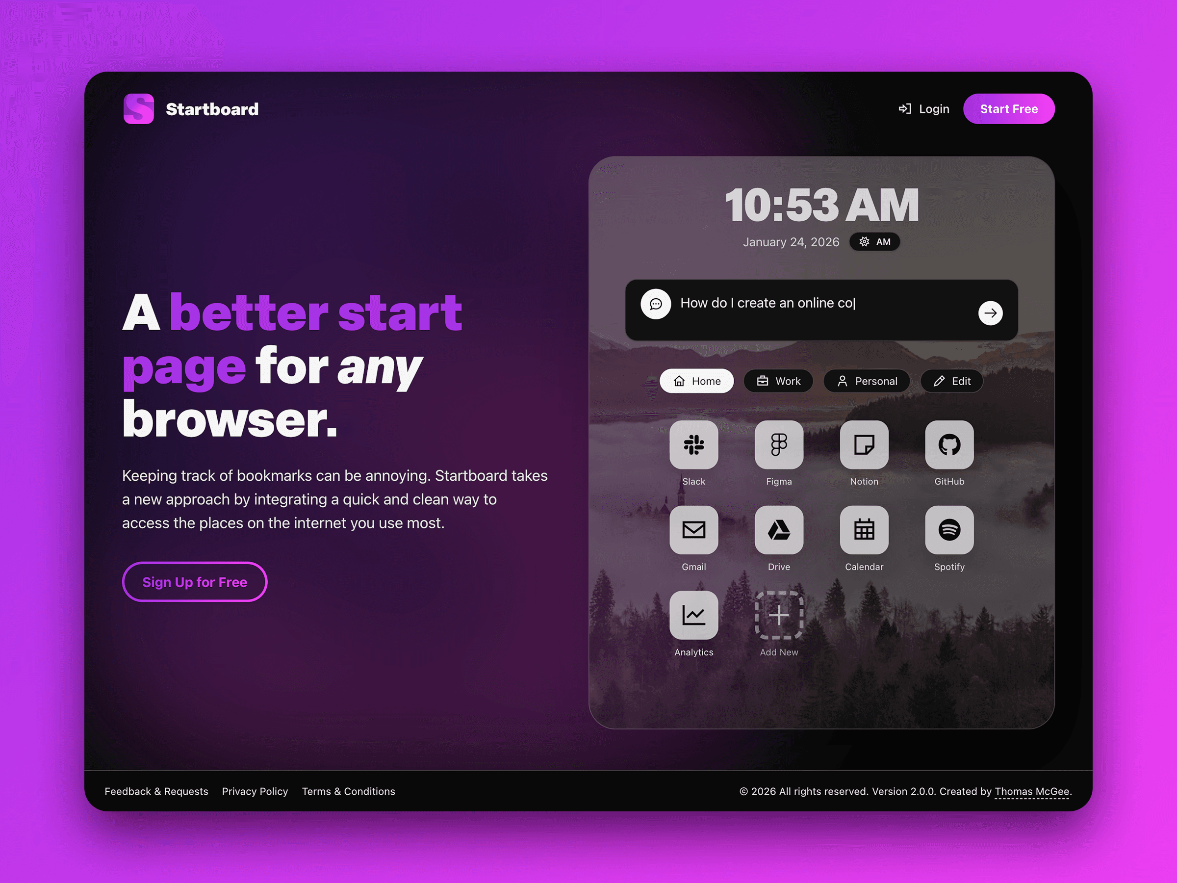 Startboard UI/UX Redesign & Rebuild